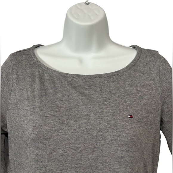 Tommy Hilfiger, T-Shirt Dress, Medium, Gray - Picture 5 of 8